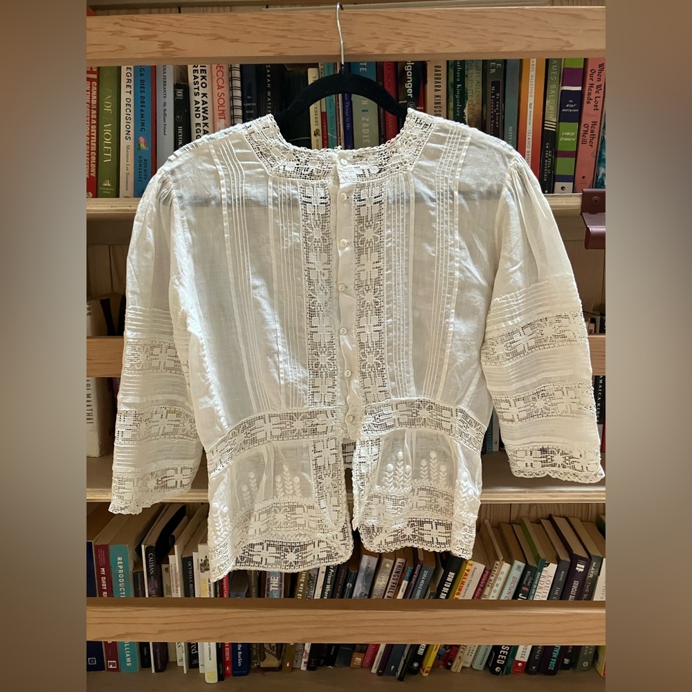 Vintage Cotton Lace Top - Picture 2 of 6